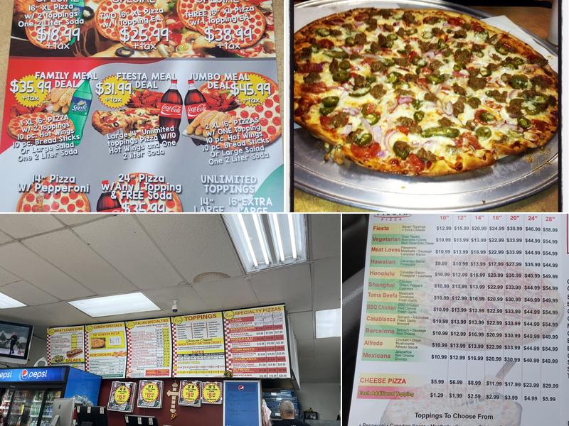 Fiesta Pizza Menu