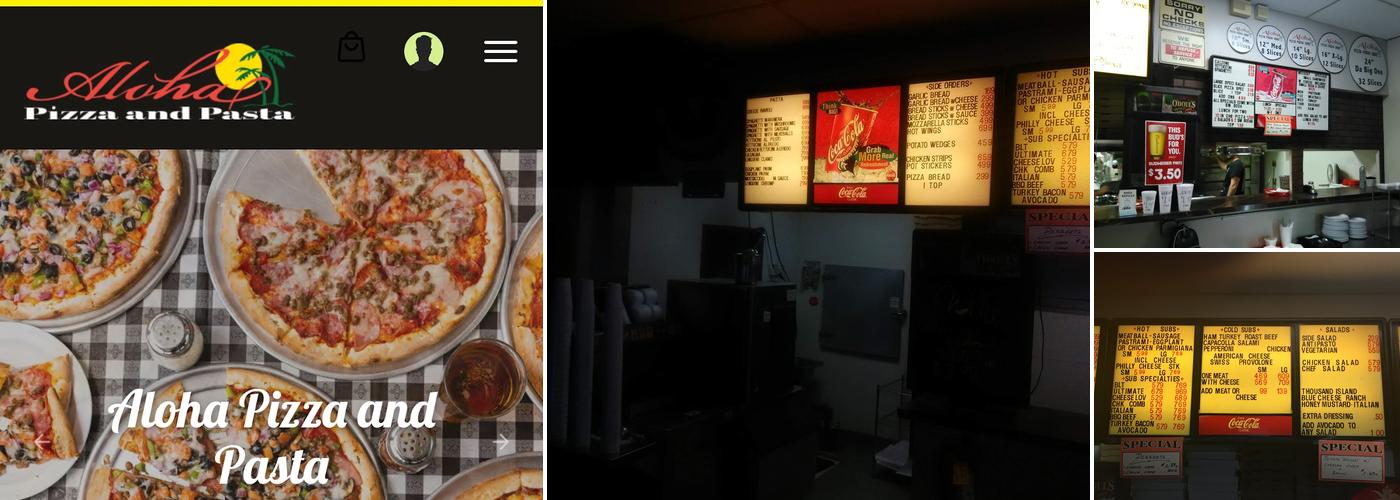 Aloha Pizza and Pasta Menu