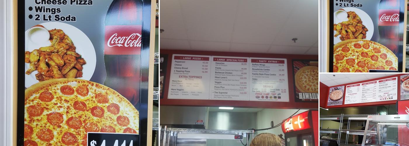 Fast 5 Pizza Menu