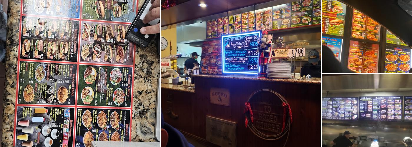Rodeo Burger Menu