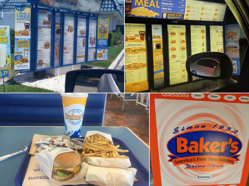 Baker's Drive-Thru Menu