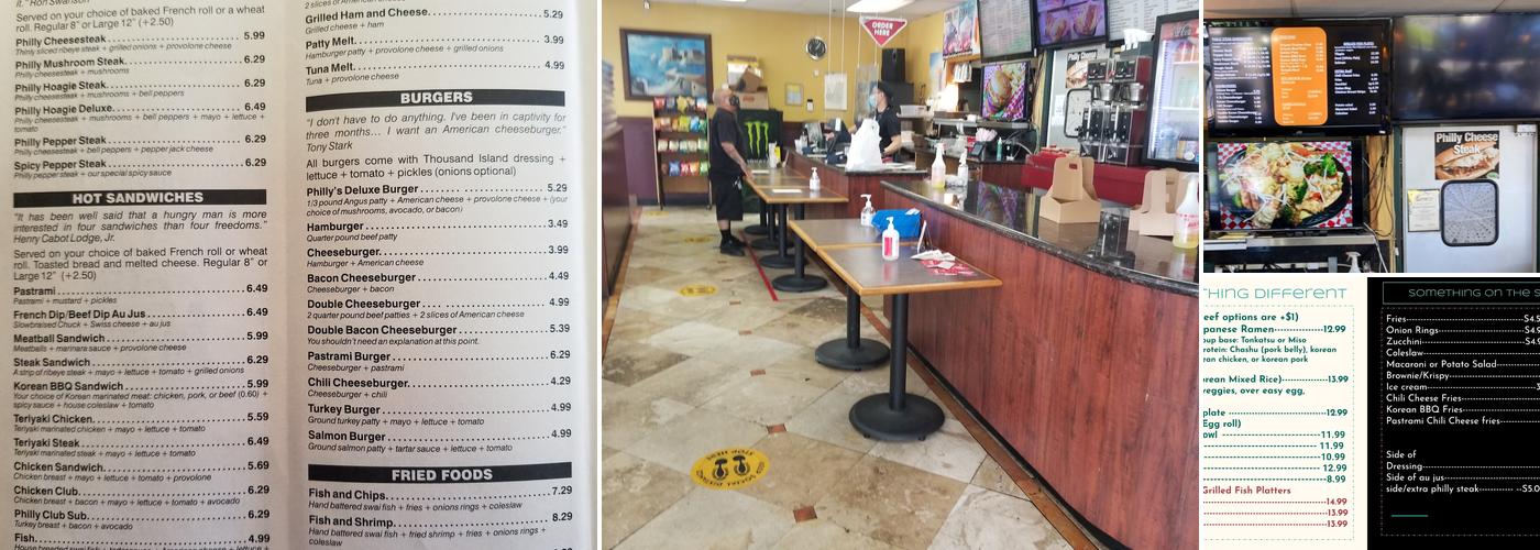 Philly's Sandwich & Grill Menu
