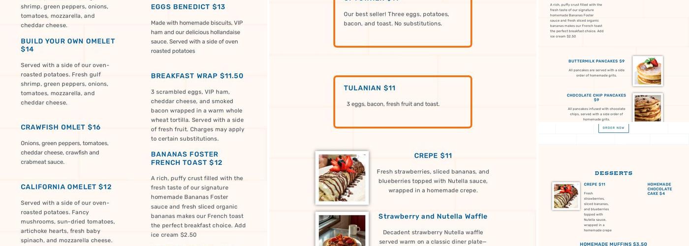 Pepperoni's Cafe Menu