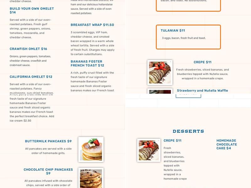 Pepperoni's Cafe Menu