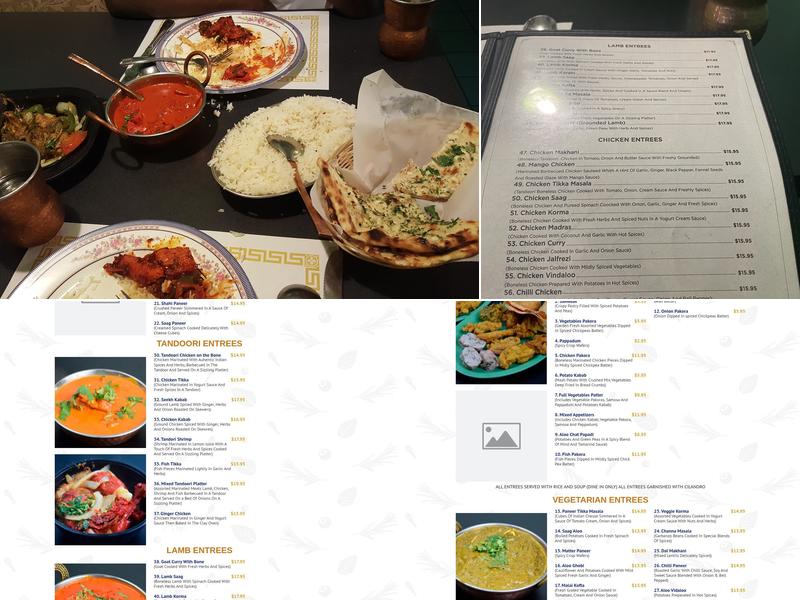 Curry and Kabab Menu