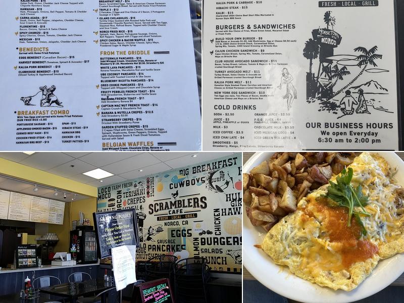 Scramblers Cafe Menu