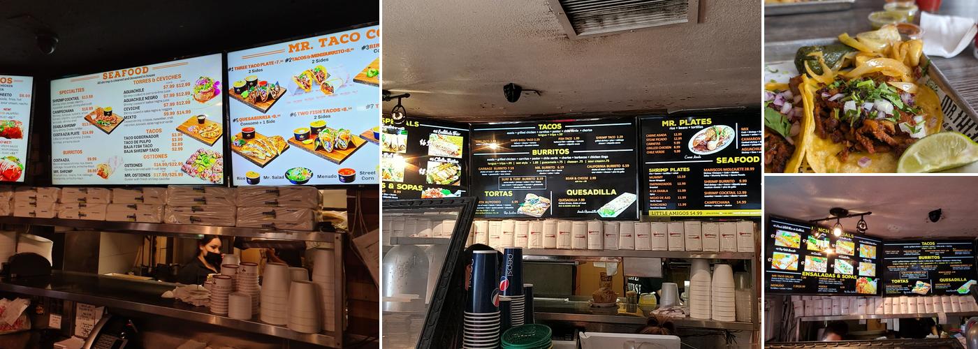 Mr. Taco Main St. Menu