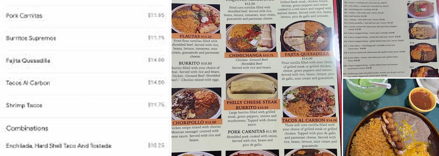 El Tequila Menu