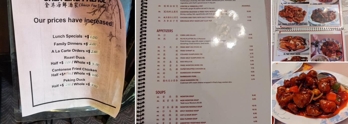 Chen Ling Palace Menu