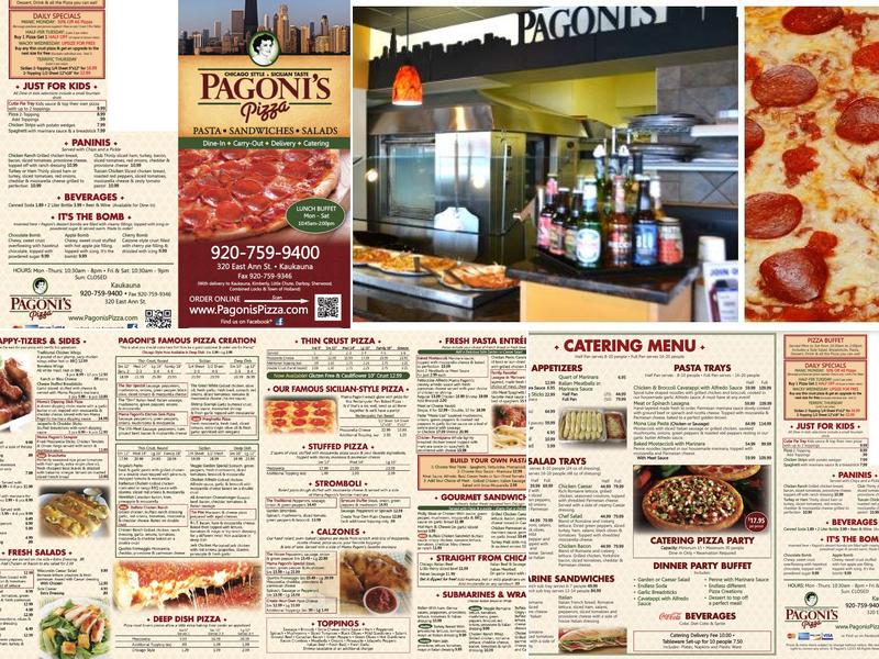 Pagoni's Pizza, Inc. Menu
