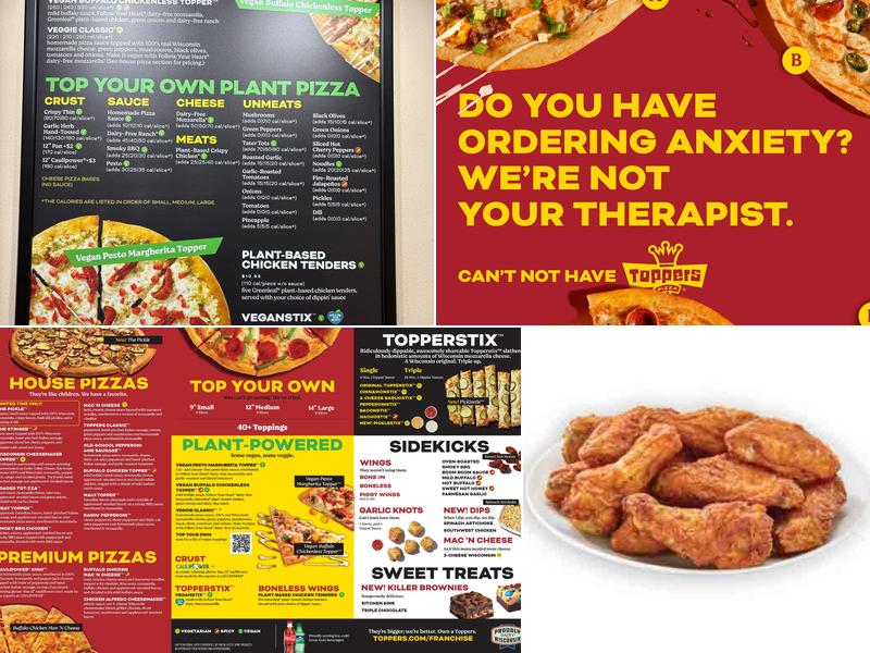 Toppers Pizza Menu