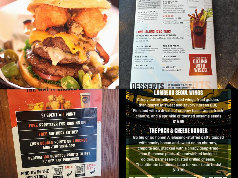 Milwaukee Burger Company - Appleton Menu