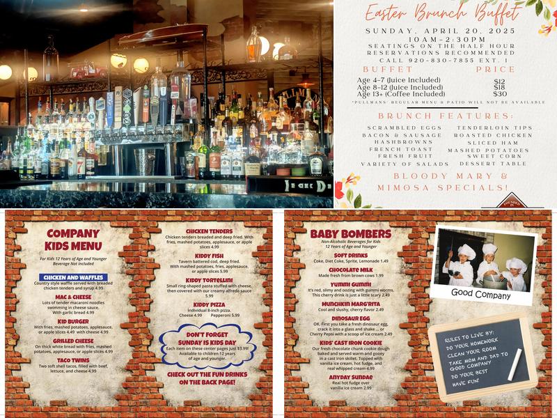 Pullmans At Trolley Square Menu