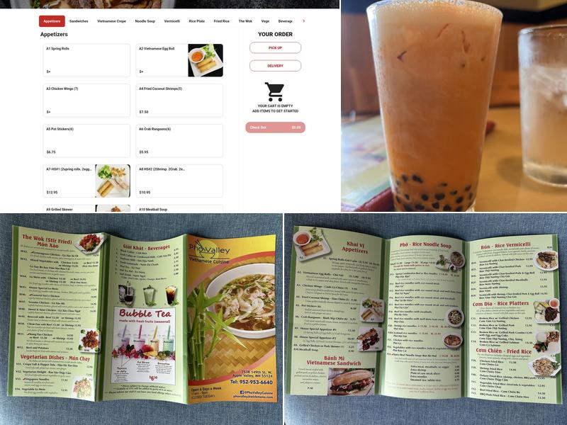 Pho Valley Menu