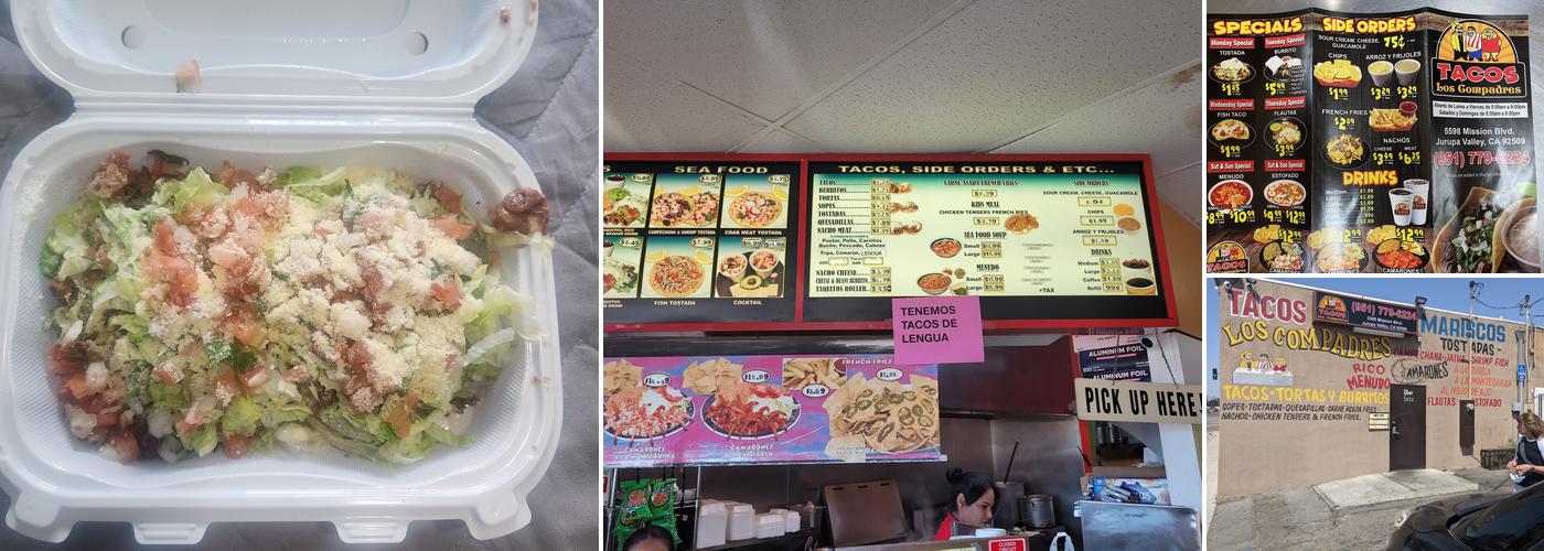 Tacos Los Compadres Menu