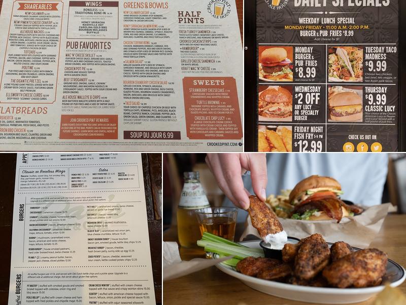 Crooked Pint Ale House Menu