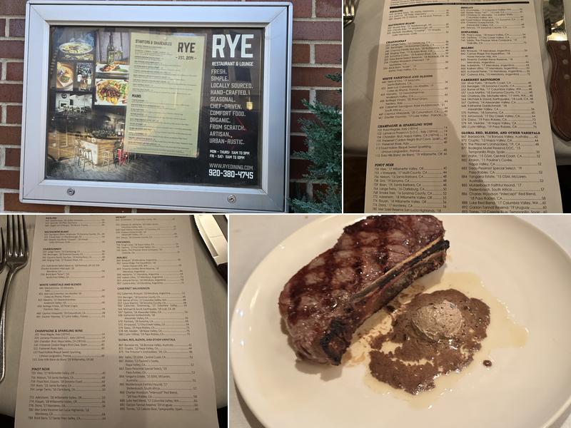 Vince Lombardi’s Steakhouse Menu
