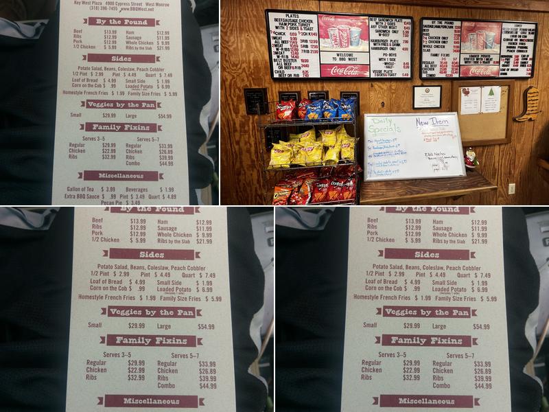 BBQ West Menu