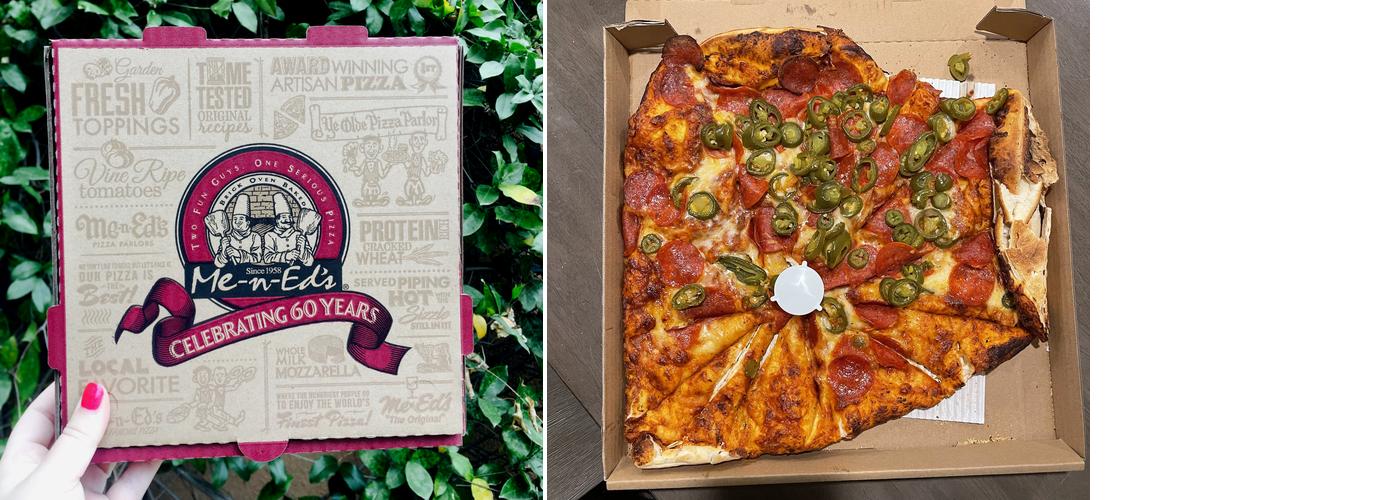 Me n ed's Pizzeria Menu