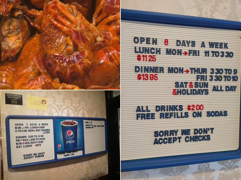 Asian Garden Buffet Menu