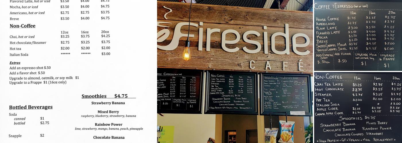 Fireside Café Menu