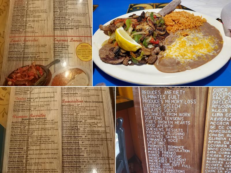El Azteca Mexican Restaurant Menu