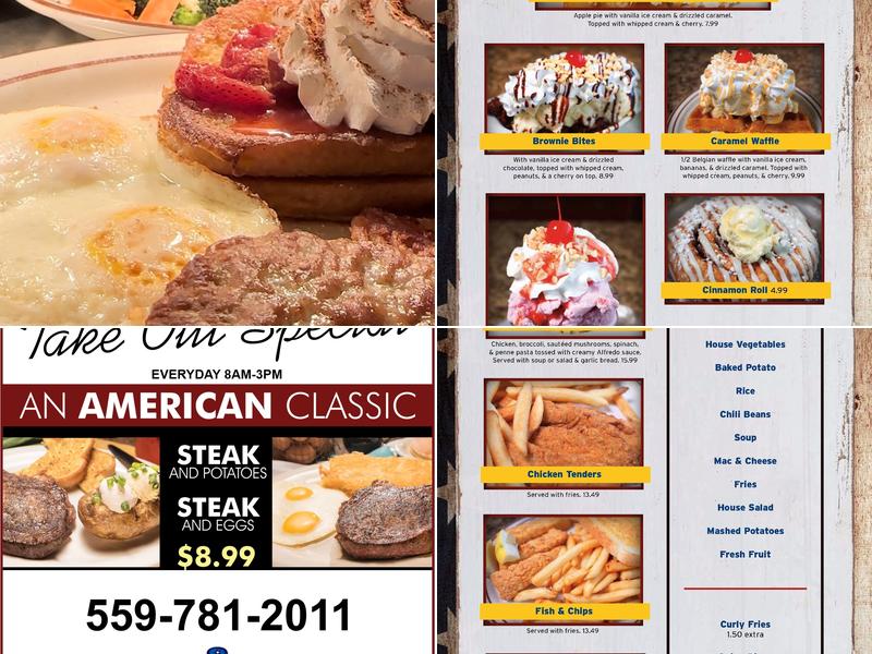 Generals Cafe & Grill Menu