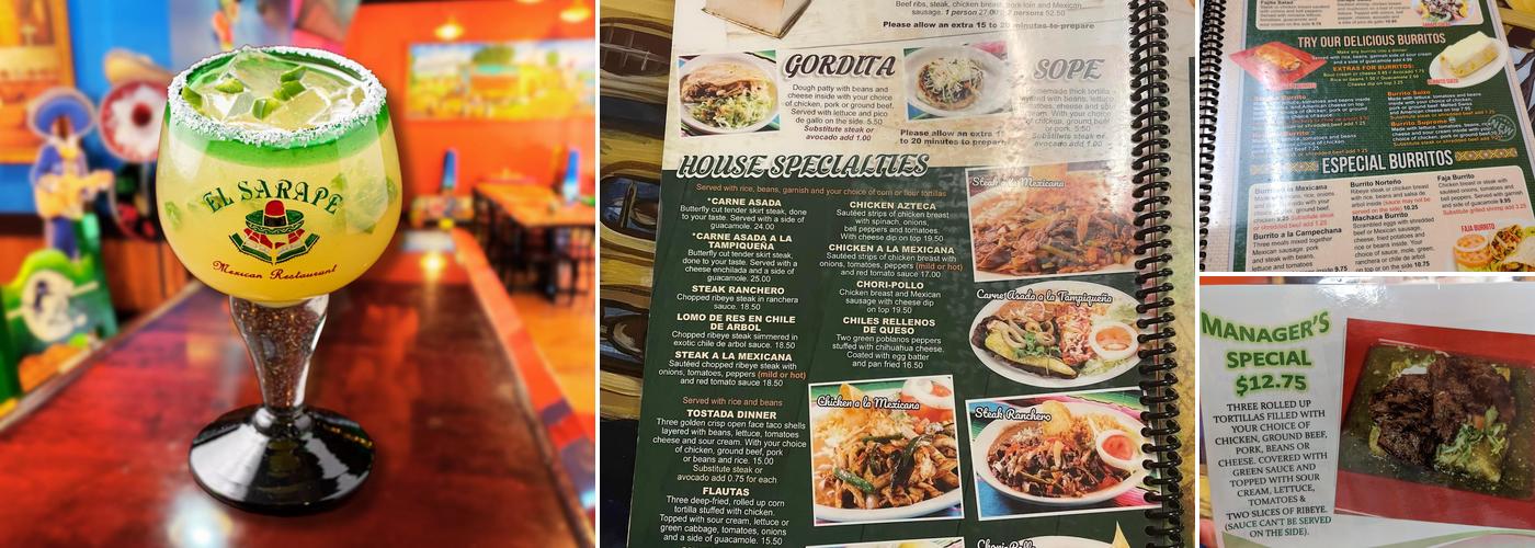 El Sarape East Menu