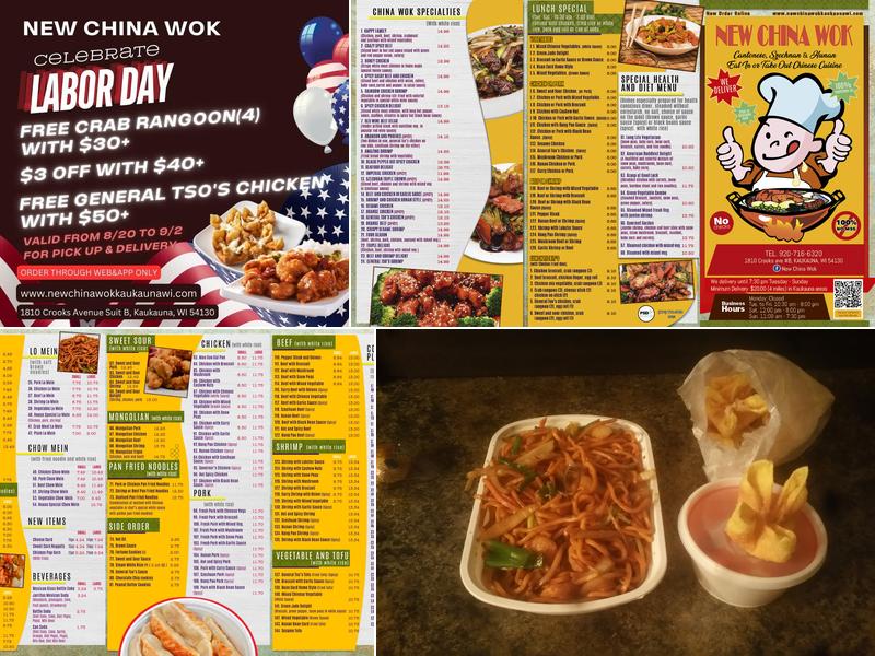 New China wok inc Menu