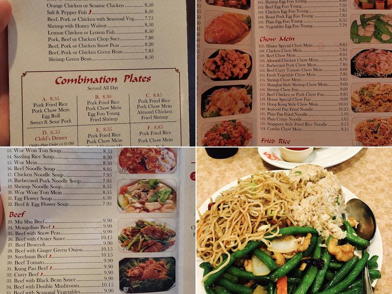 Hong Kong Restaurant Menu