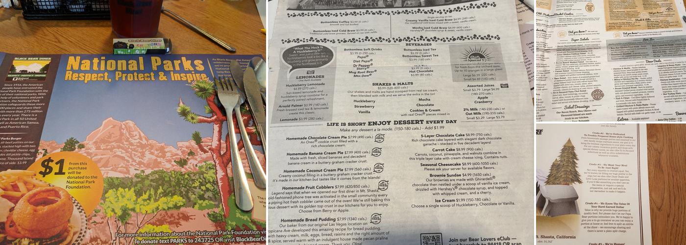 Black Bear Diner Porterville Menu