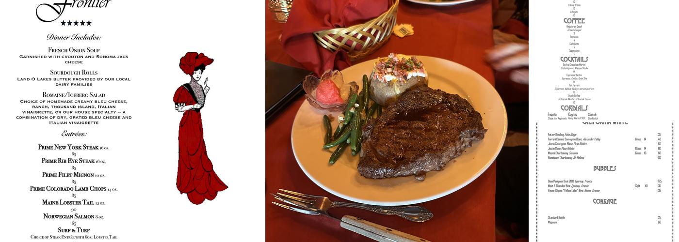 Dutch Frontier Restaurant Menu