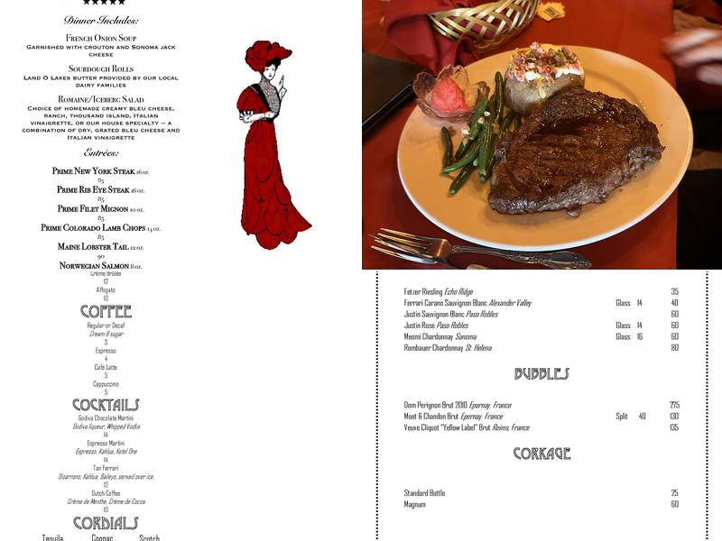 Dutch Frontier Restaurant Menu