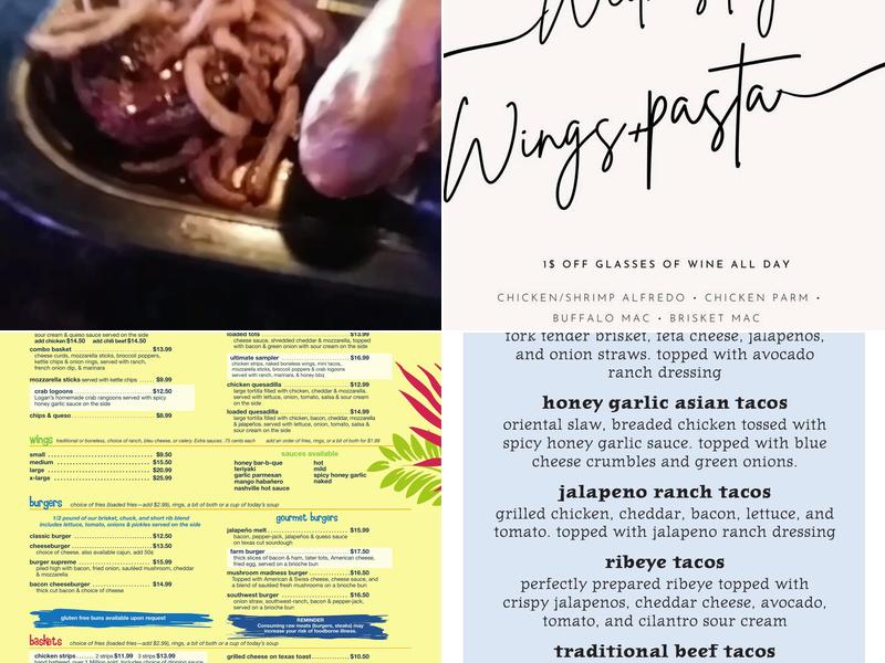 Tanner's Grill & Bar Menu