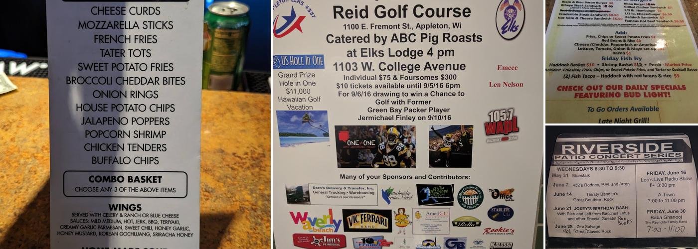 Riverside Bar & Grill Menu