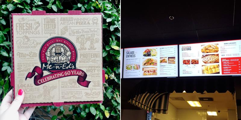 Me n ed's Pizzeria Menu