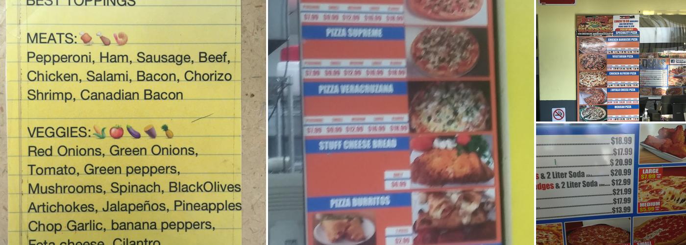 Best Slice Pizza Menu