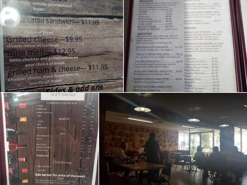 Idle Spur Cafe Menu