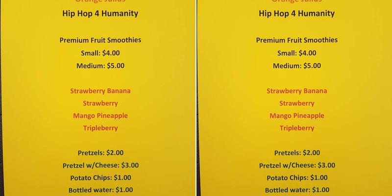 Orange Julius Menu