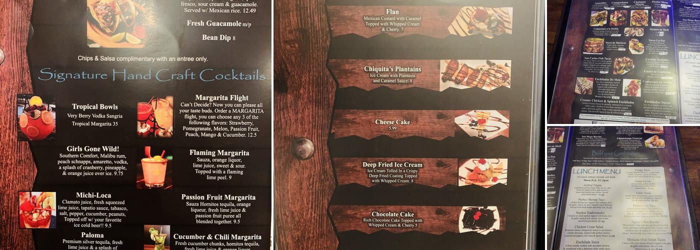 Agave Grill & Tequila Menu