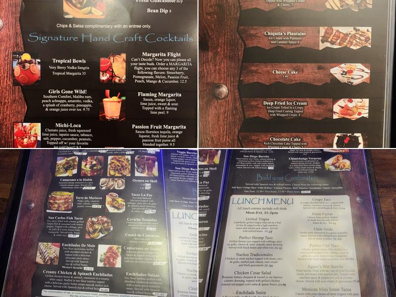 Agave Grill & Tequila Menu