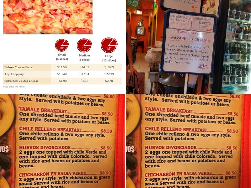 Rusty's Pizza Parlor Menu