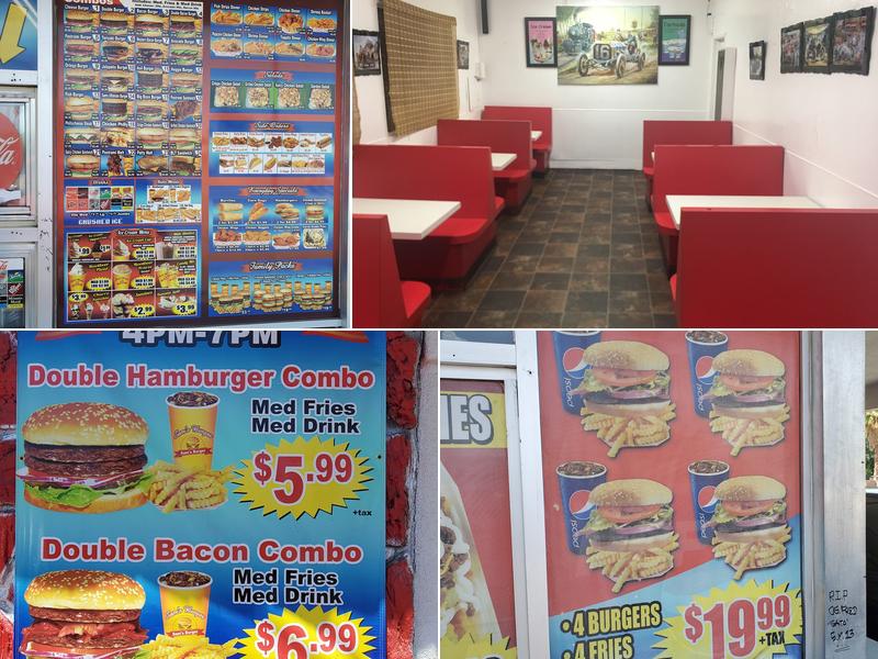 Sam's Burger Menu