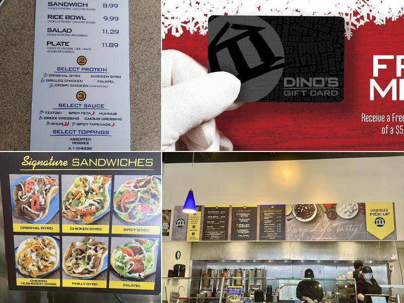 Dino's Gyros Menu