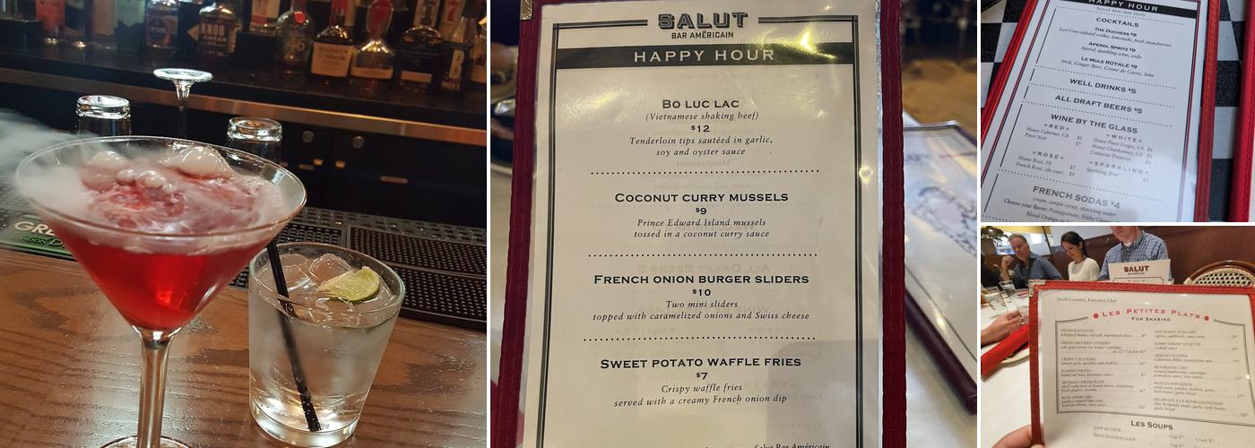 Salut Bar Americain Menu