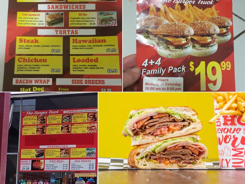 Banderas Burger Menu