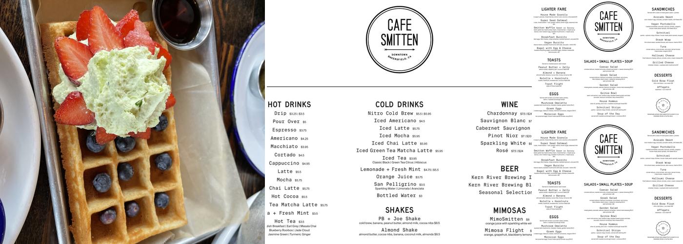 Cafe Smitten Menu