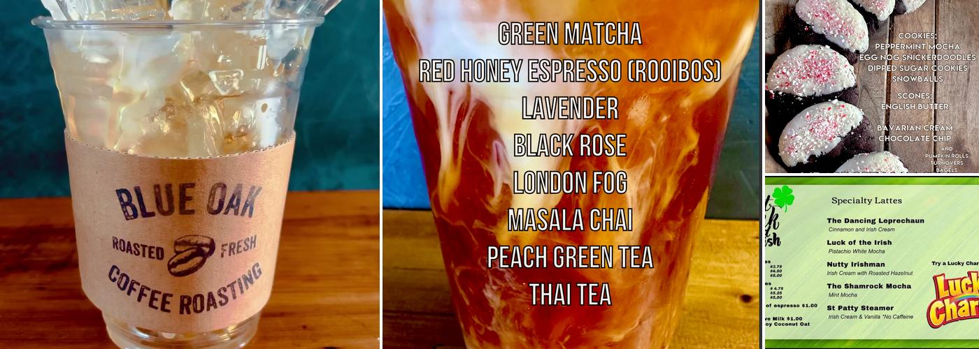 Blue Oak Coffee Roasting Menu