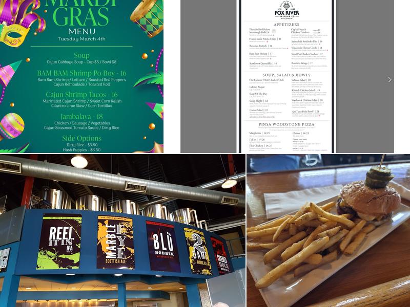 Fox River Brewery and Restaurant Menu