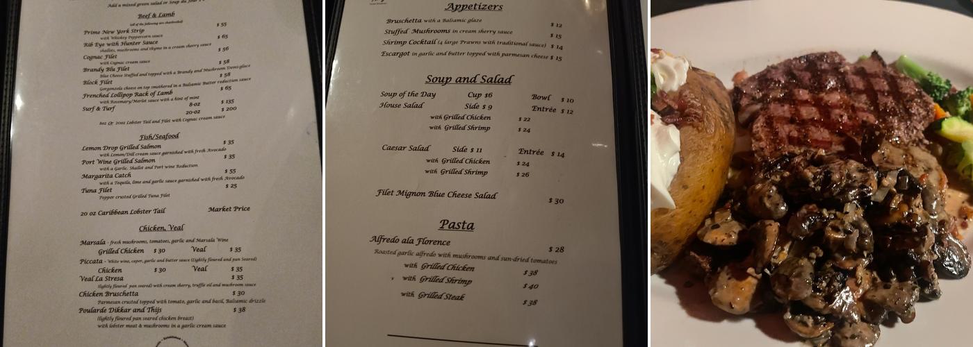 Horse in the Alley Menu